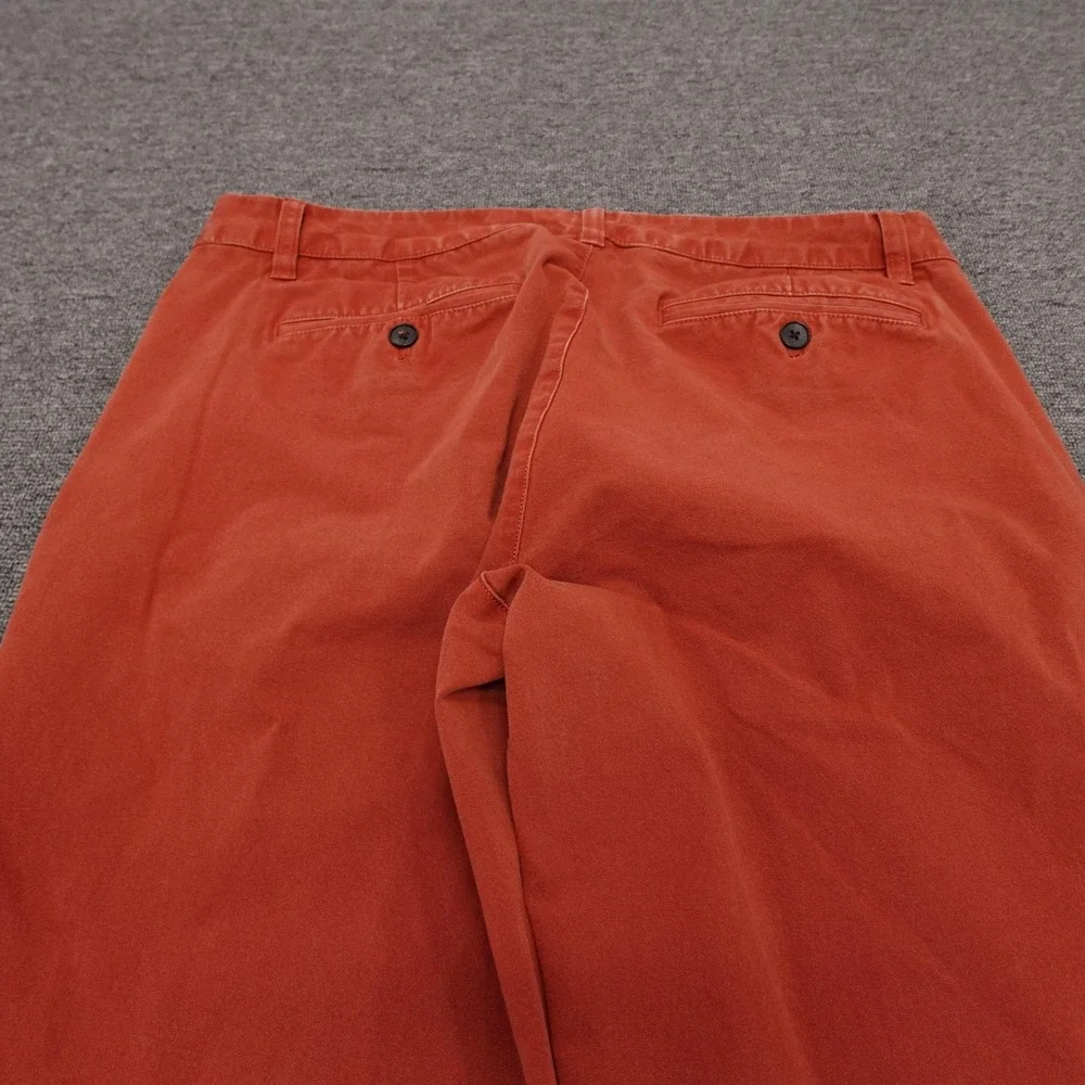 Bonobos Pants Mens 34x28 Orange Stretch Chino Straight Leg Casual Cotton